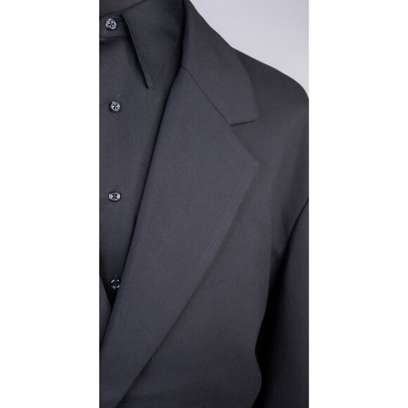 NOVA MEN Dexter Relaxed Jacket Blazer Sz XL (52R) Solid Black Poly Blend NWT - Picture 4 of 14